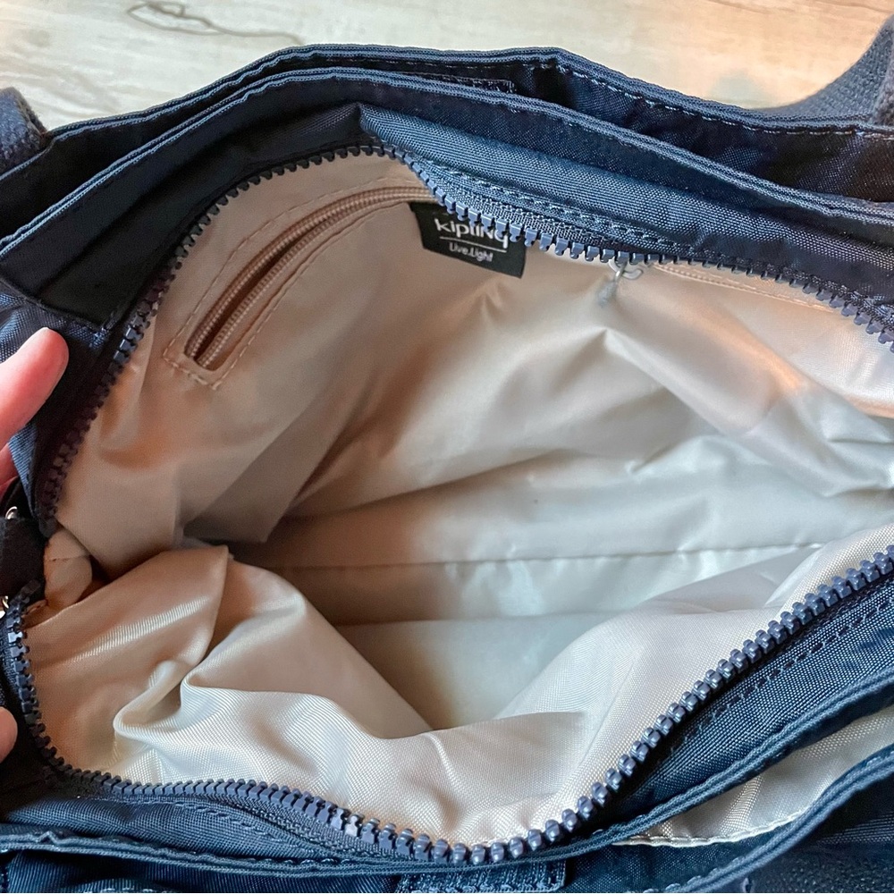 Kipling Navy Blue Nylon Tote with Front Flap - Picture 11 of 13
